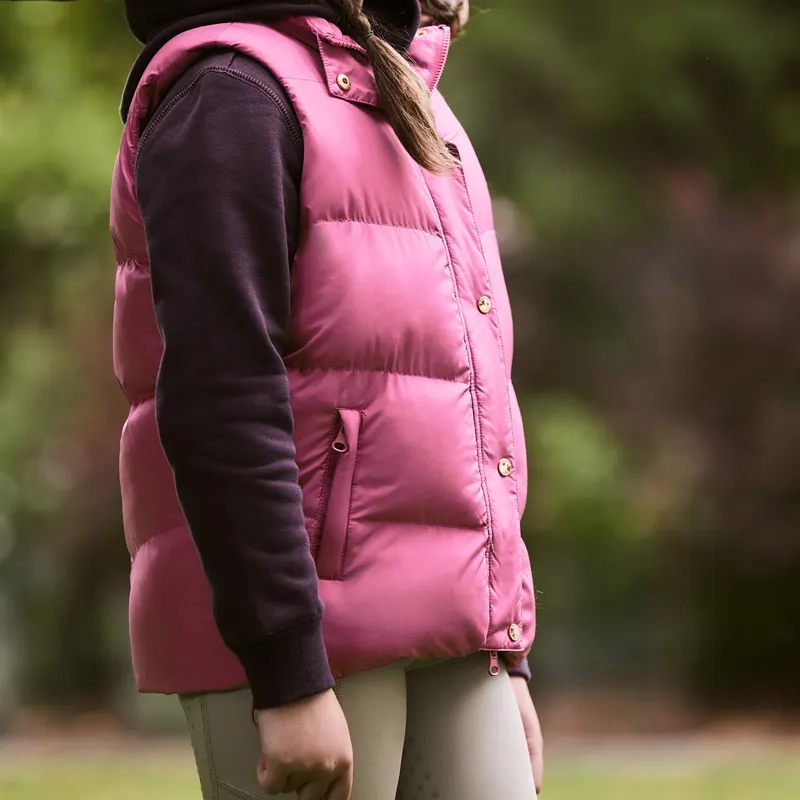 Dublin Kids Patrice Everyday Puffer Vest - Red Violet-5