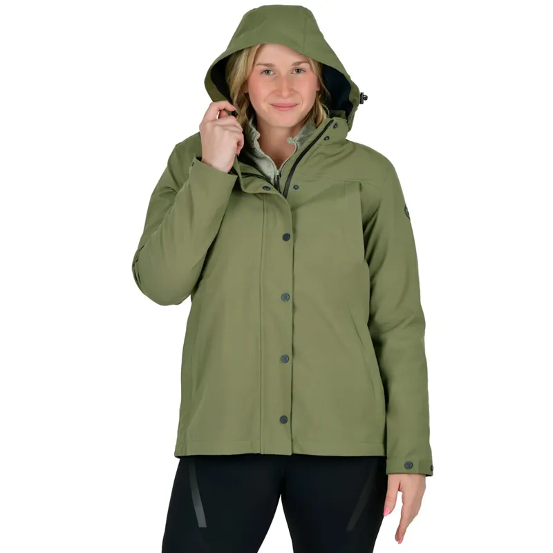 WeatherBeeta Florence 2-in-1 Ladies Jacket - Olive-1