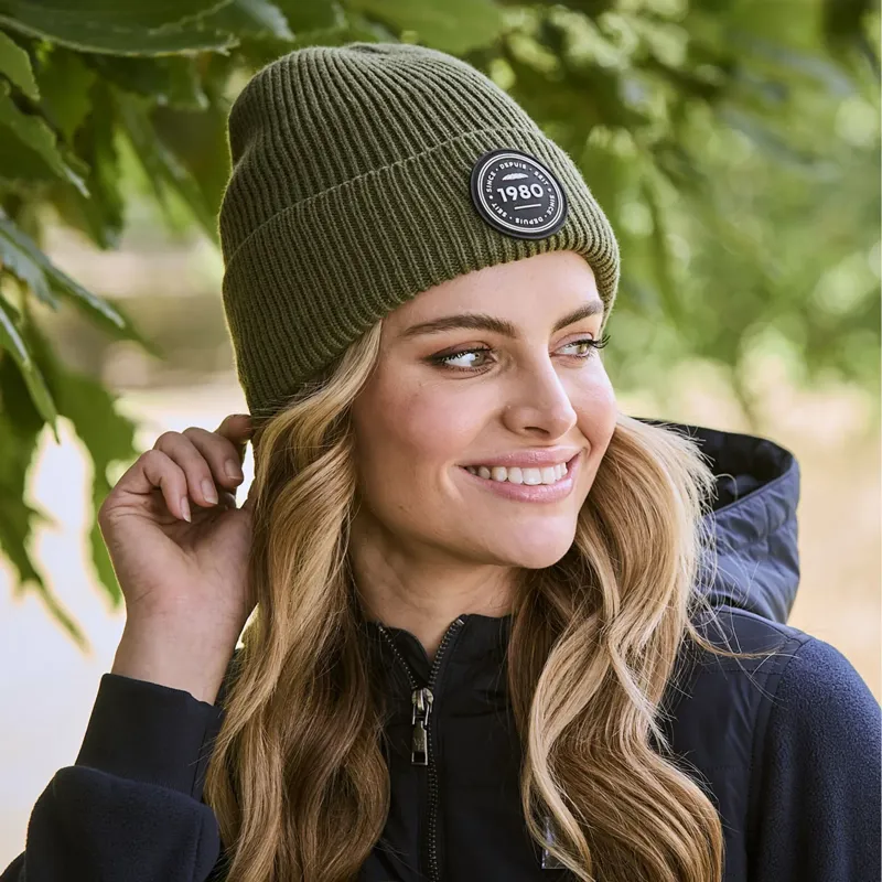 WeatherBeeta Fleece Lined Beanie - Olive-2
