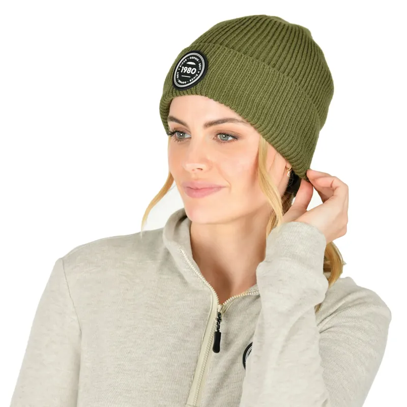 WeatherBeeta Fleece Lined Beanie - Olive-1