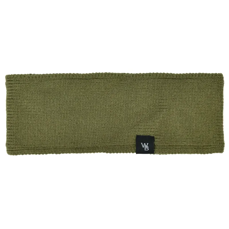WeatherBeeta Fleece Lined Ponytail Headband - Olive