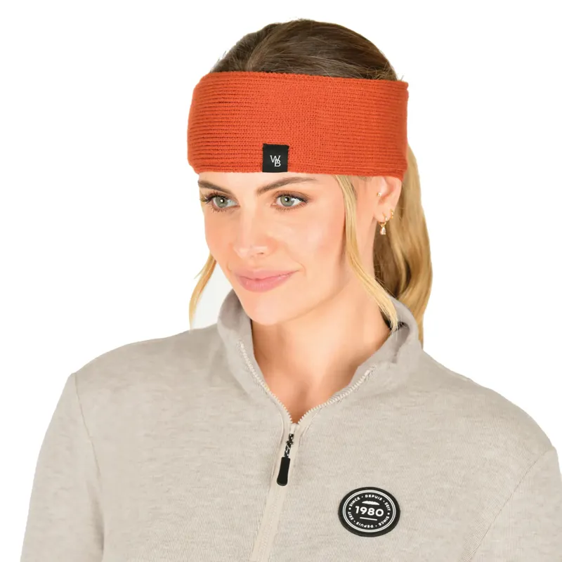 WeatherBeeta Fleece Lined Ponytail Headband - Redwood-1