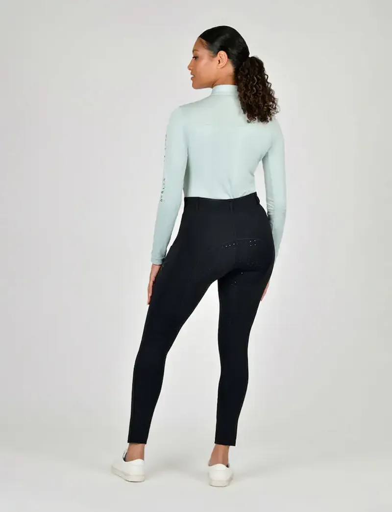 Dublin Thermal Ladies Riding Tights - Black-4