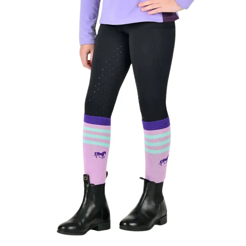 Dublin Children's Thermal Riding Tights - Black-2
