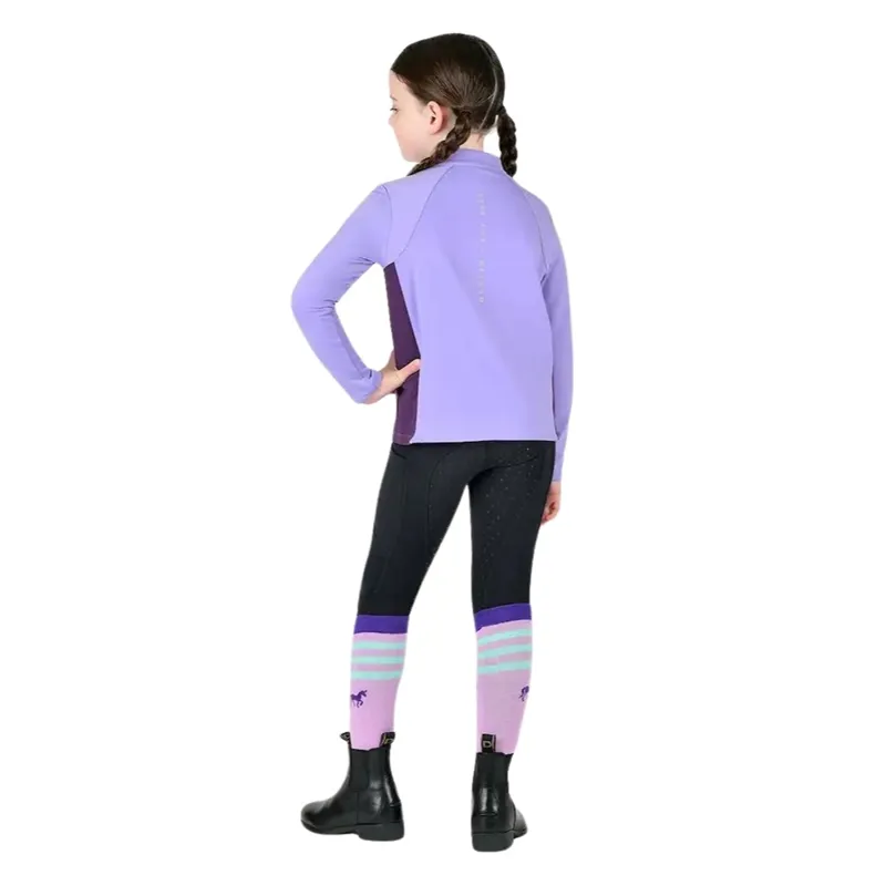 Dublin Children's Thermal Riding Tights - Black-3