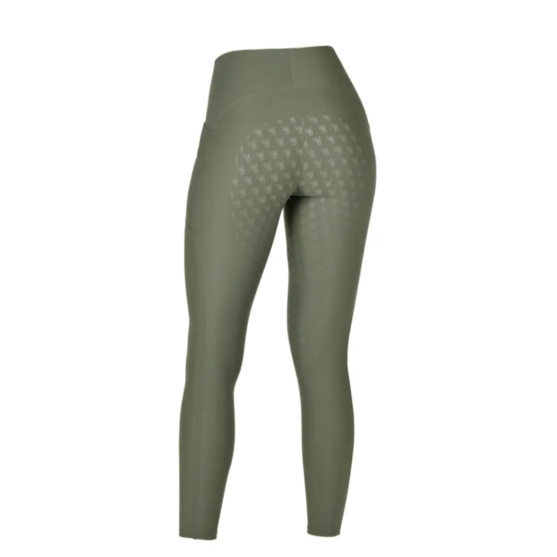 WeatherBeeta Thermal Ladies Riding Tights - Olive Night-1
