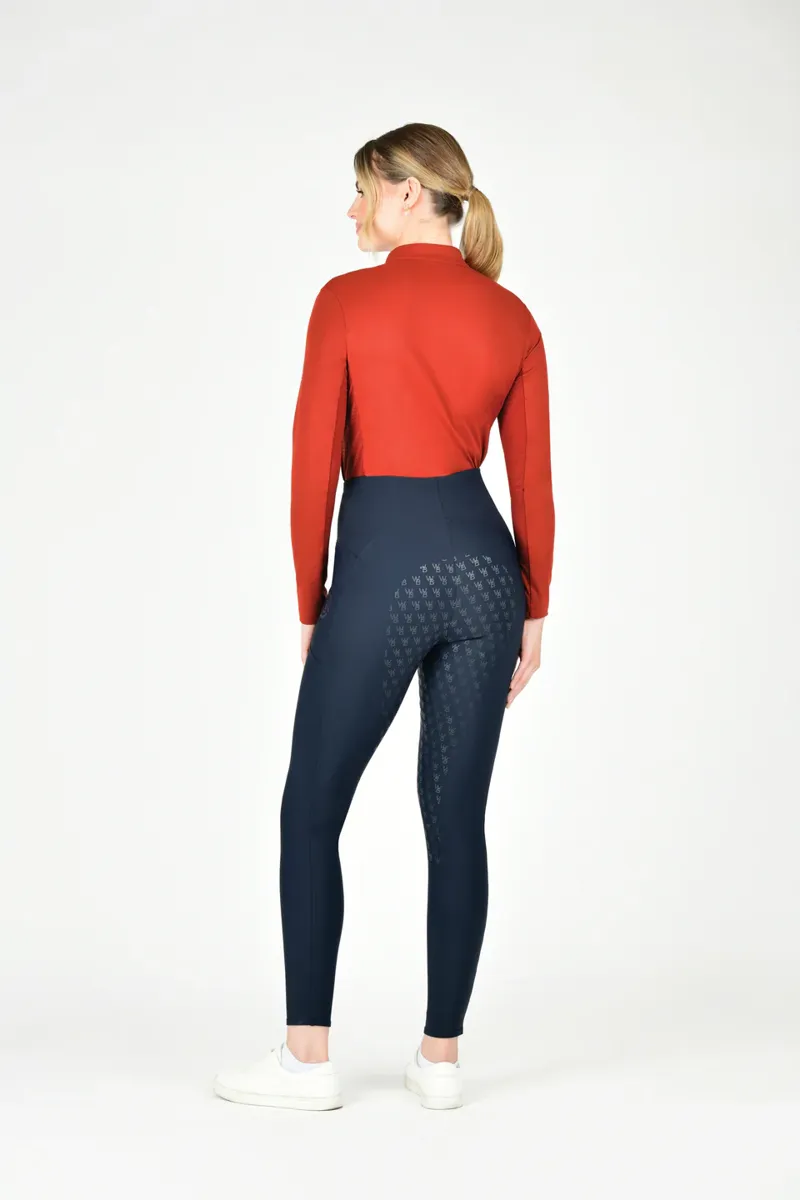 WeatherBeeta Thermal Ladies Riding Tights - Sky Captain-2