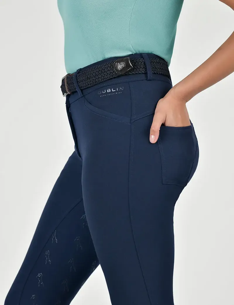 Dublin Cammy Comfort Ladies Twill Breeches - Naval Academy-3