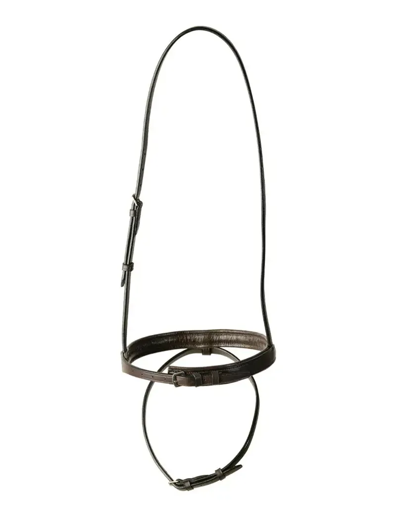 Kincade Classic Plain Raised Flash Noseband - Brown-1