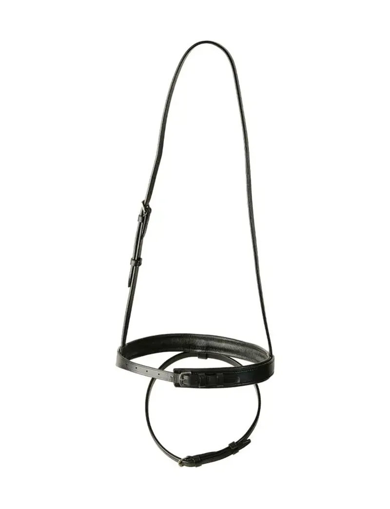 Kincade Classic Plain Raised Flash Noseband - Black-1