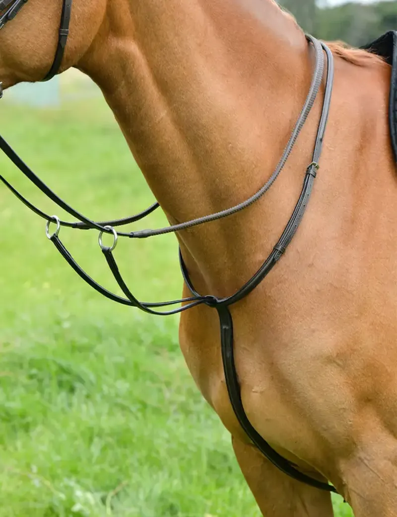 Kincade Classic Plain Raised Running Martingale - Brown