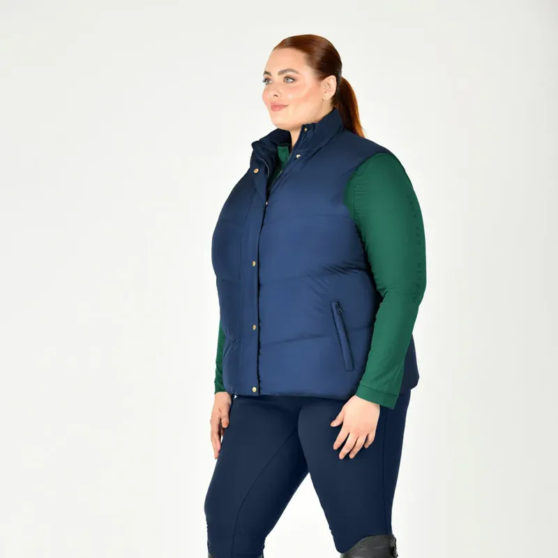 Dublin Curve Patrice Ladies Puffer Vest - Naval Academy-1