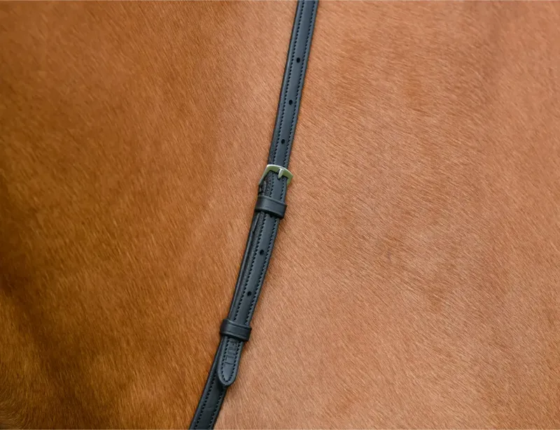 Collegiate ComFiTec Opulux Plain Flat Running Martingale - Black-2