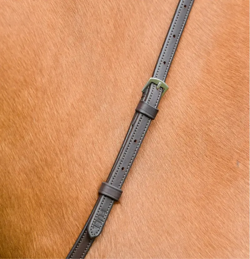 Collegiate ComFiTec Opulux Plain Flat Running Martingale - Dark Brown-1