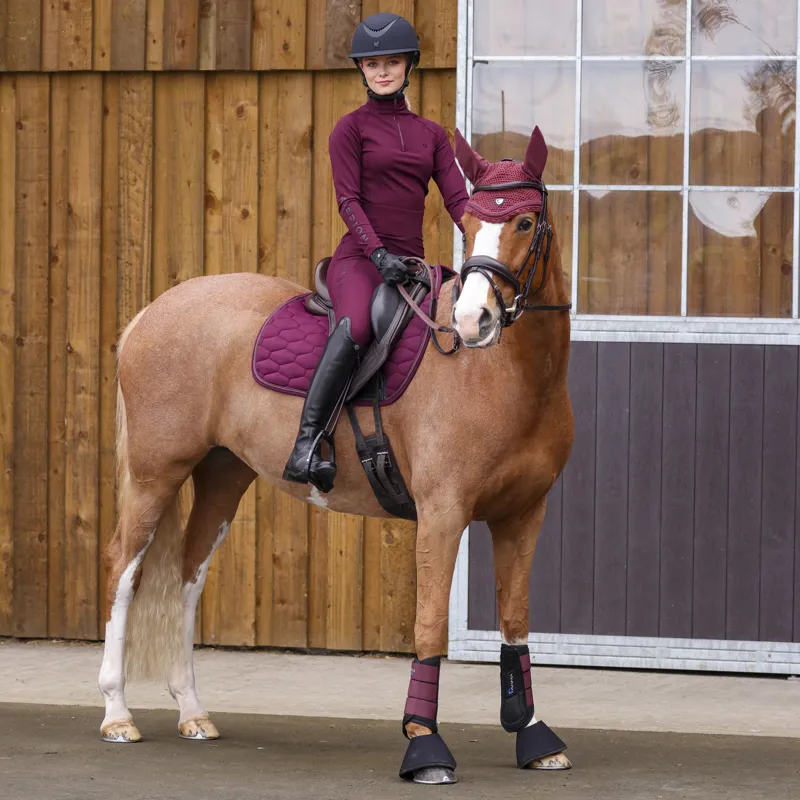 Shires ARMA Eltar GP Saddlecloth - Black Cherry-1