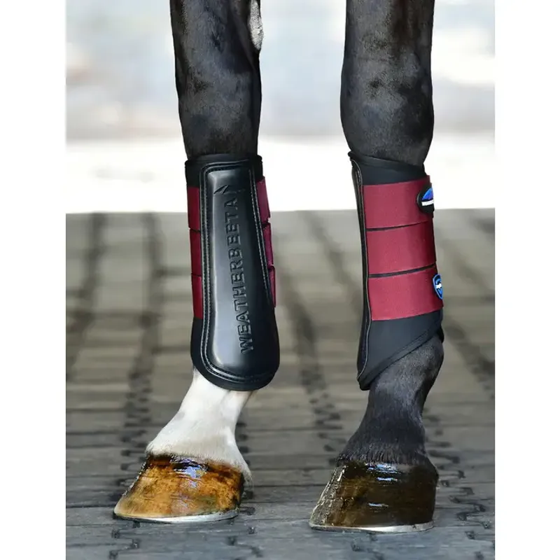 WeatherBeeta Tough-Tec Prime Brushing Boots - Black/Burgundy-3