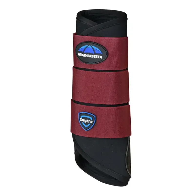 WeatherBeeta Tough-Tec Prime Brushing Boots - Black/Burgundy-1