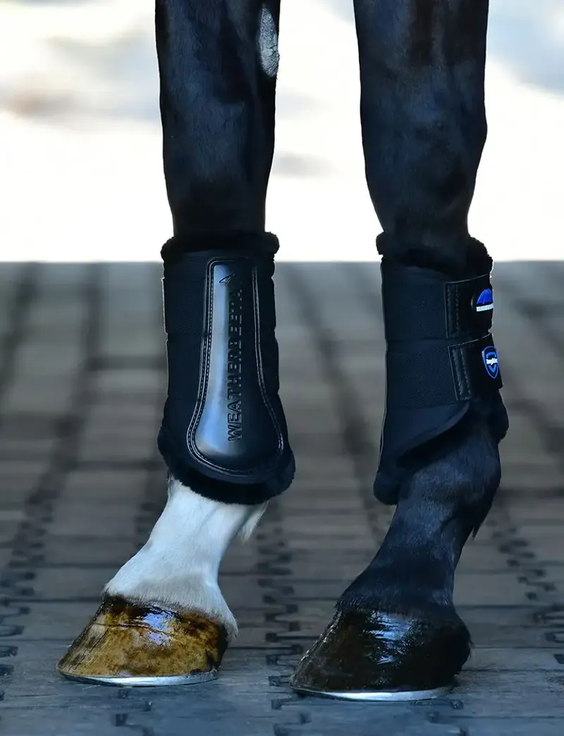 WeatherBeeta Tough-Tec Comfy Fleece Brushing Boots - Black/Black-5