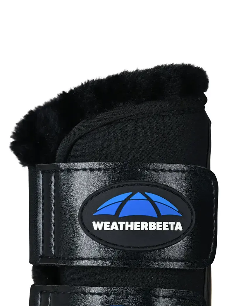 WeatherBeeta Tough-Tec Comfy Fleece Brushing Boots - Black/Black-4