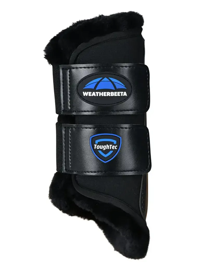 WeatherBeeta Tough-Tec Comfy Fleece Brushing Boots - Black/Black