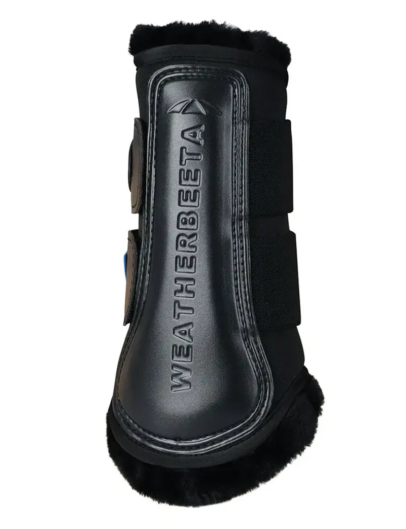 WeatherBeeta Tough-Tec Comfy Fleece Brushing Boots - Black/Black-2
