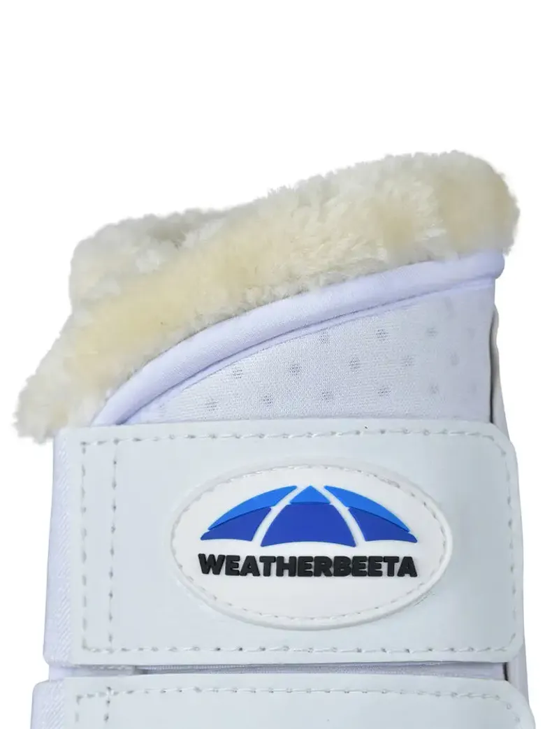 WeatherBeeta Tough-Tec Comfy Fleece Brushing Boots - White/White-3