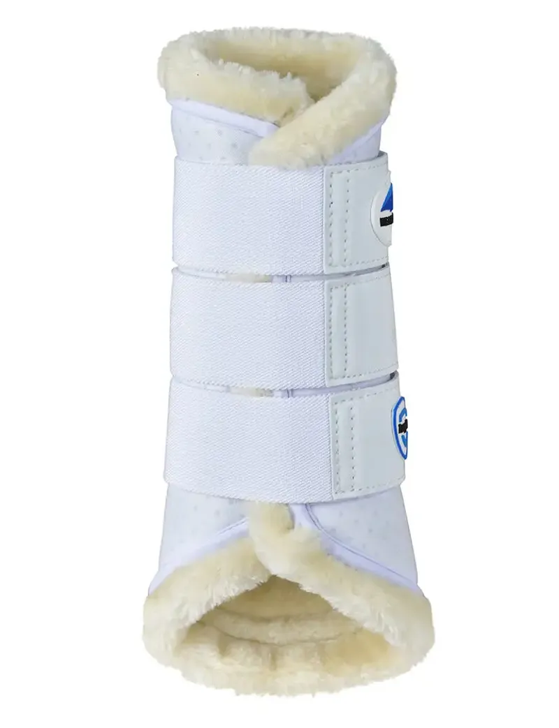 WeatherBeeta Tough-Tec Comfy Fleece Brushing Boots - White/White-1