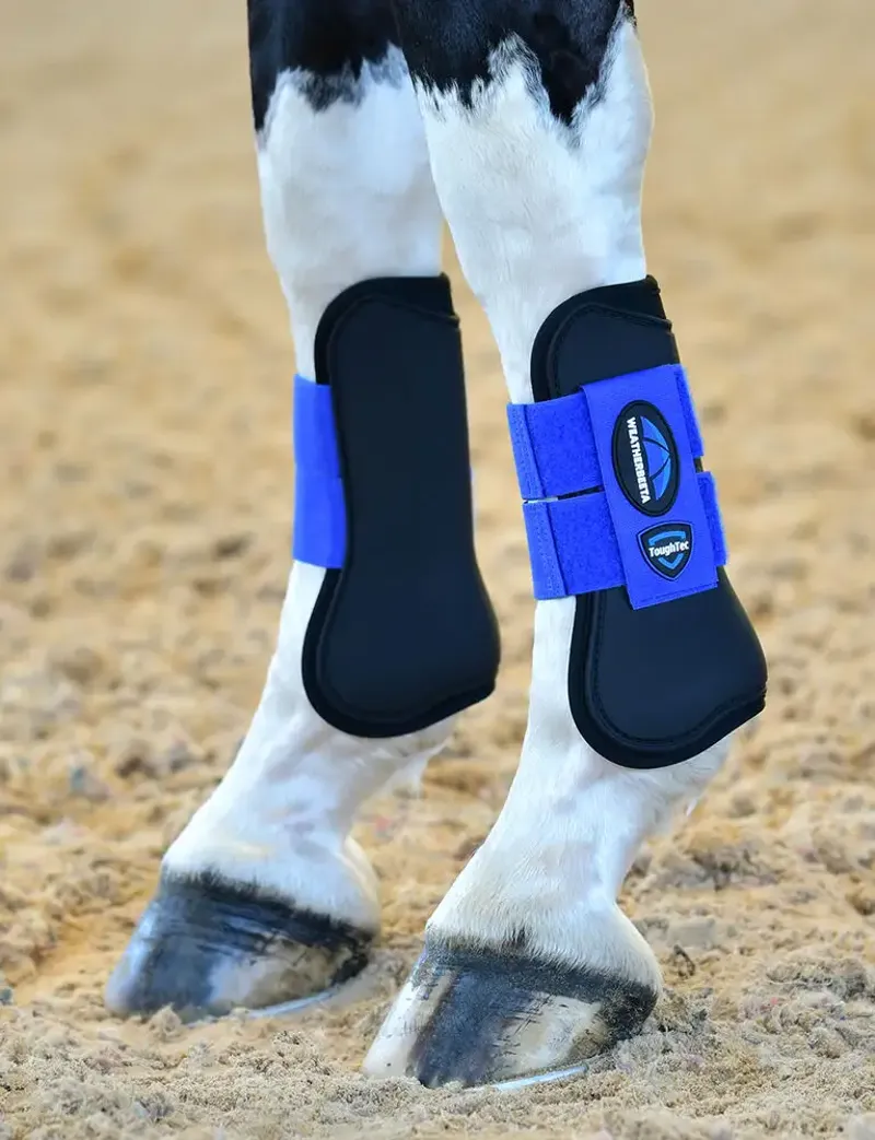 WeatherBeeta Tough-Tec Prime Open Front Boots - Black/Cobalt-3