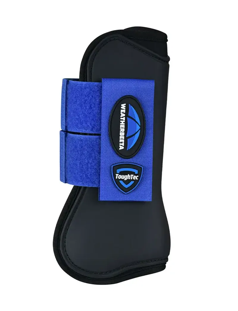 WeatherBeeta Tough-Tec Prime Open Front Boots - Black/Cobalt