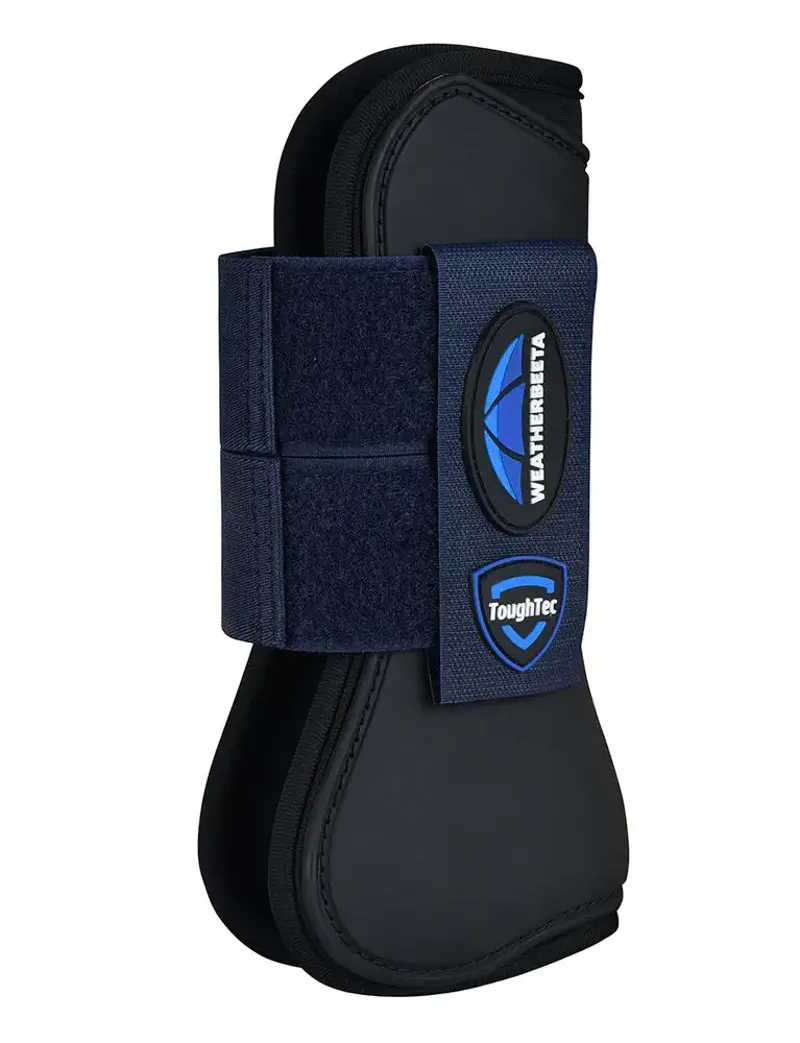 WeatherBeeta Tough-Tec Prime Open Front Boots - Black/Navy-2