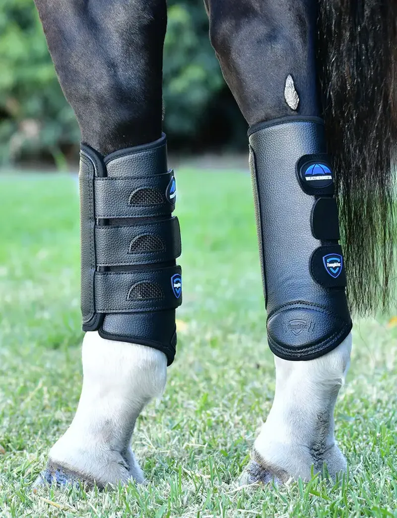 WeatherBeeta Tough-Tec Eventing Hind Boots - Black-5