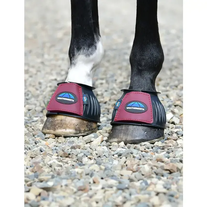 WeatherBeeta Tough-Tec Prime Rubber Bell Boots - Black/Burgundy-4