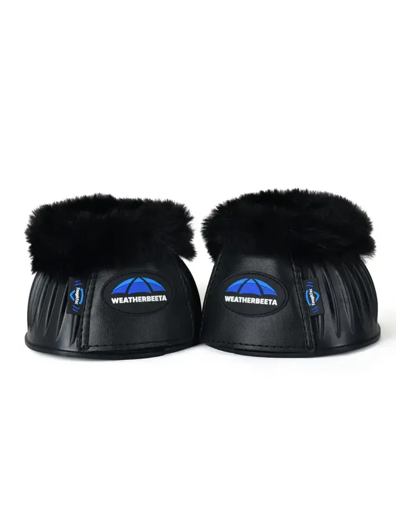 WeatherBeeta Tough-Tec Prime Fleece Trim Rubber Bell Boots - Black/Black