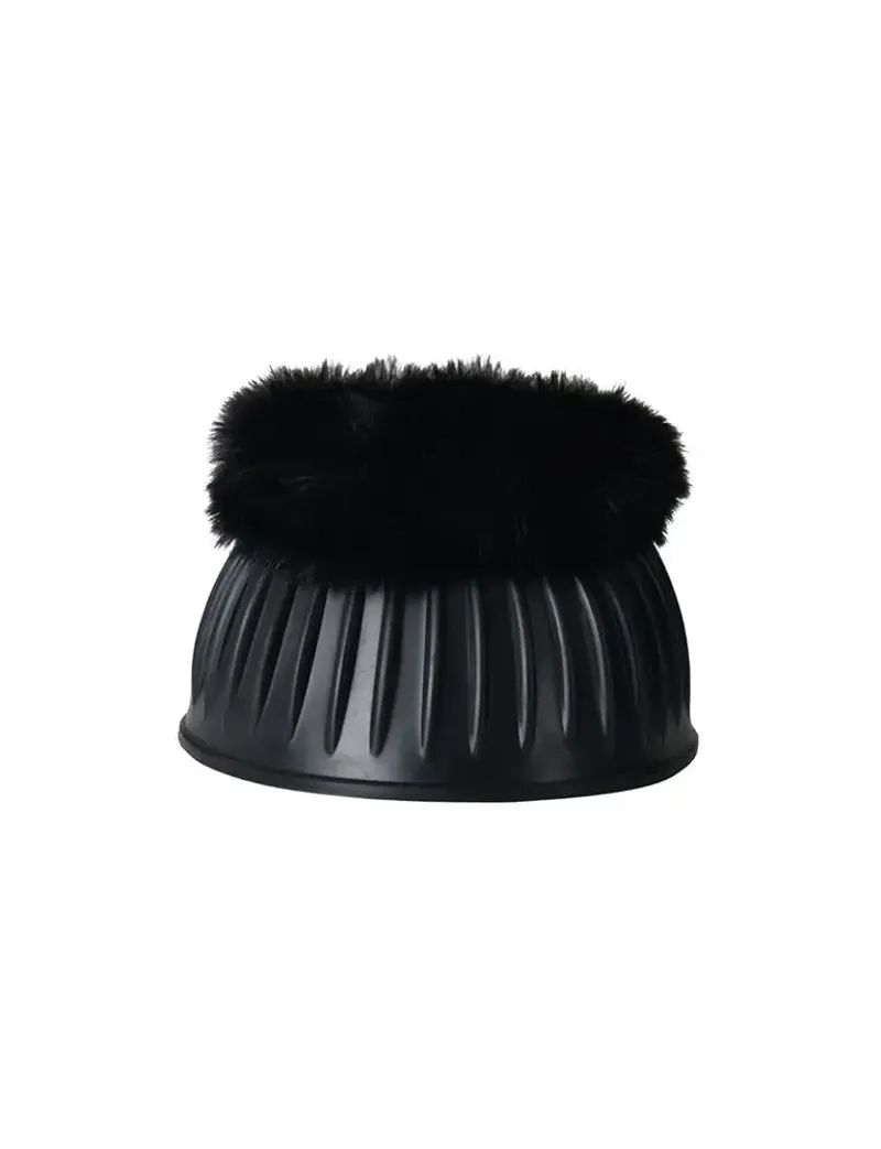 WeatherBeeta Tough-Tec Prime Fleece Trim Rubber Bell Boots - Black/Burgundy-3