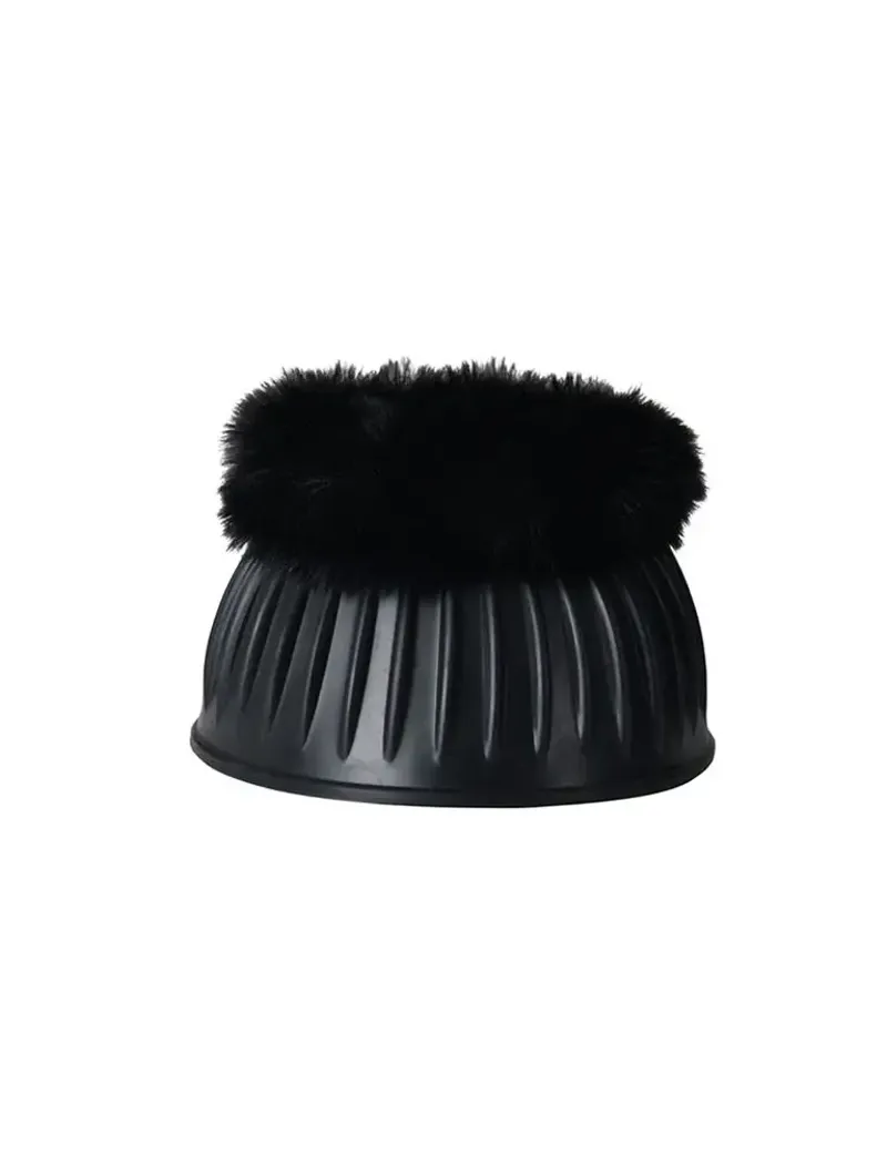 WeatherBeeta Tough-Tec Prime Fleece Trim Rubber Bell Boots - Black/Forest Green-4