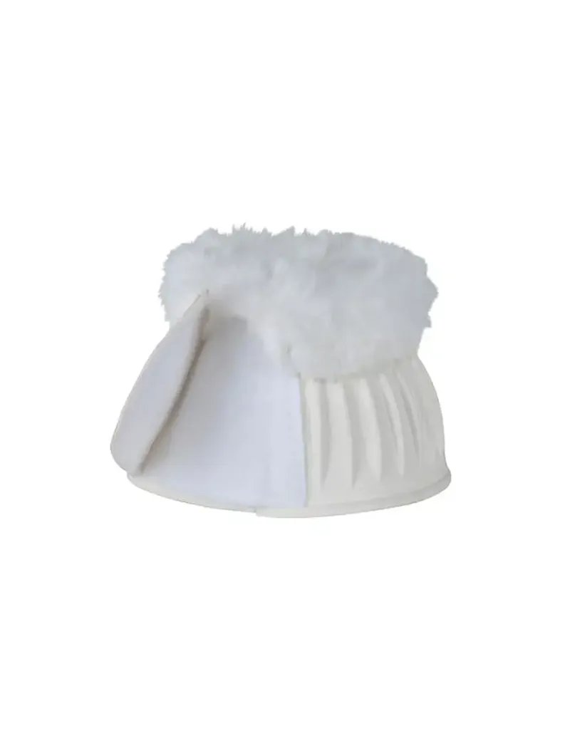 WeatherBeeta Tough-Tec Prime Fleece Trim Rubber Bell Boots - White/White-2