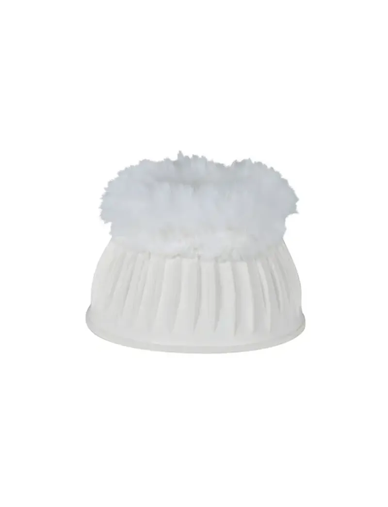 WeatherBeeta Tough-Tec Prime Fleece Trim Rubber Bell Boots - White/White-3