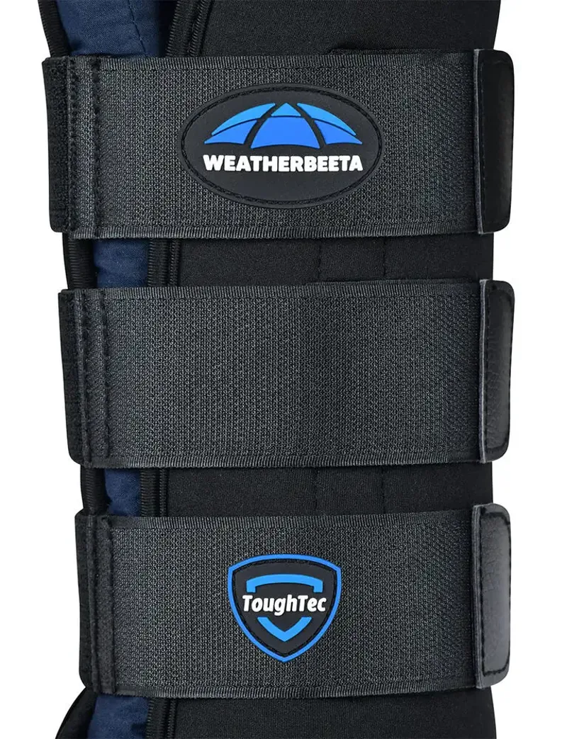 WeatherBeeta Tough-Tec Stable Boot Wraps - Black/Navy-4