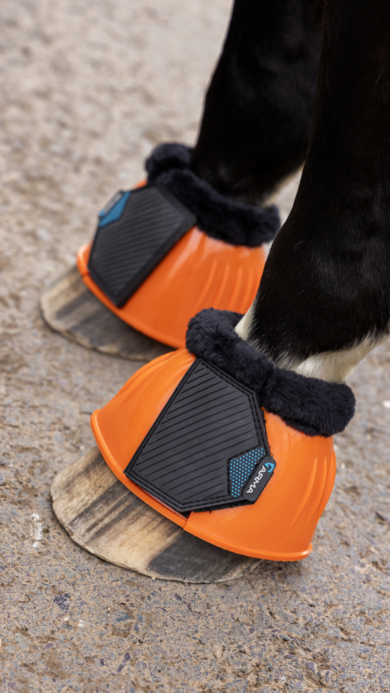 Shires ARMA Comfort Gloss Over Reach Boots - Orange-2