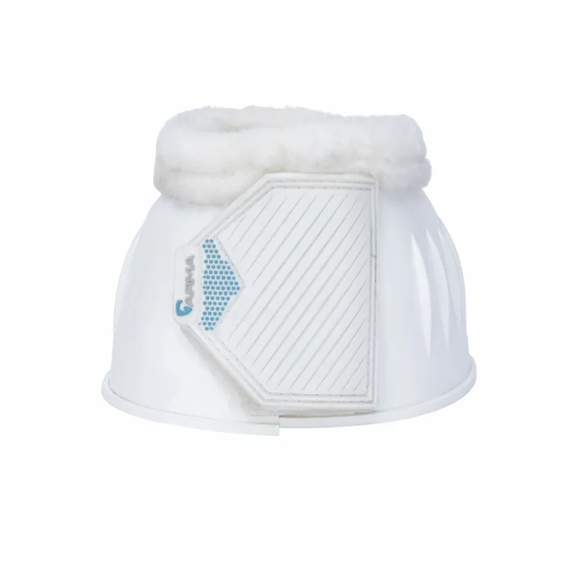 Shires ARMA Comfort Gloss Over Reach Boots - White-2