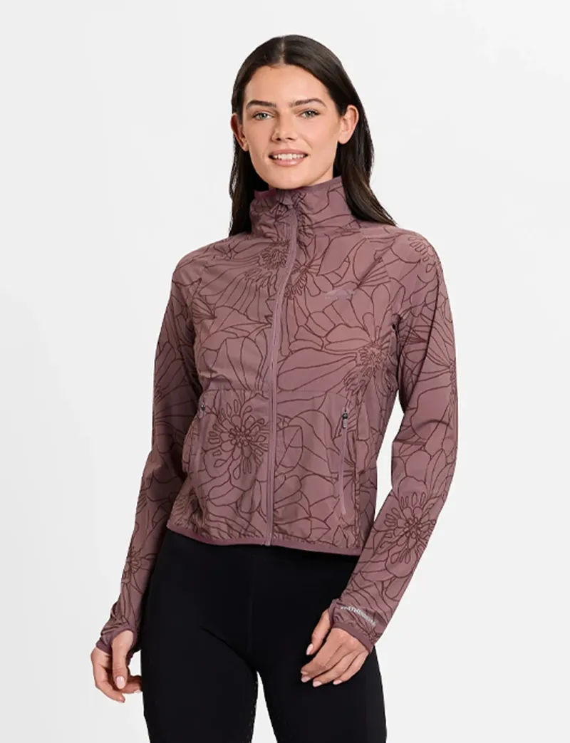 WeatherBeeta Lightweight UV Jacket -Mauve Wine/In Bloom Ladies