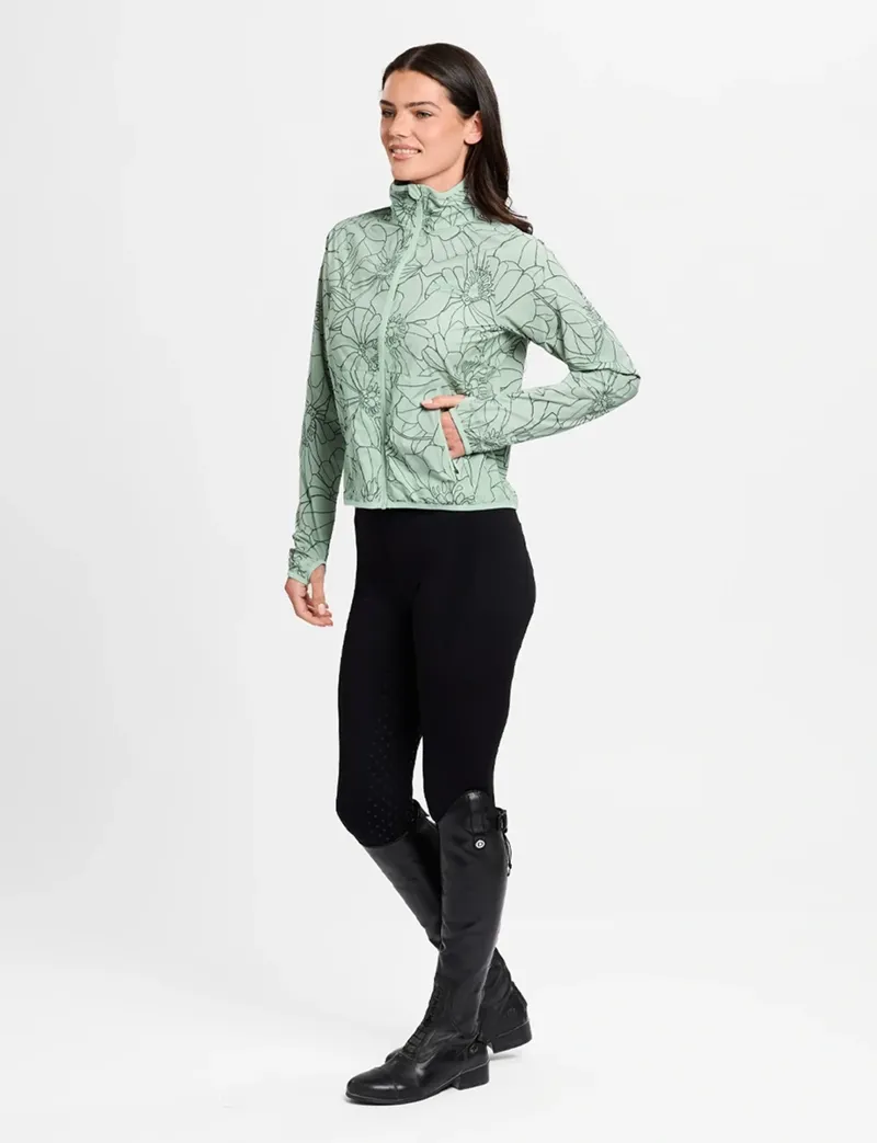 WeatherBeeta Lightweight UV Jacket - Soft Sage/In Bloom Ladies-2