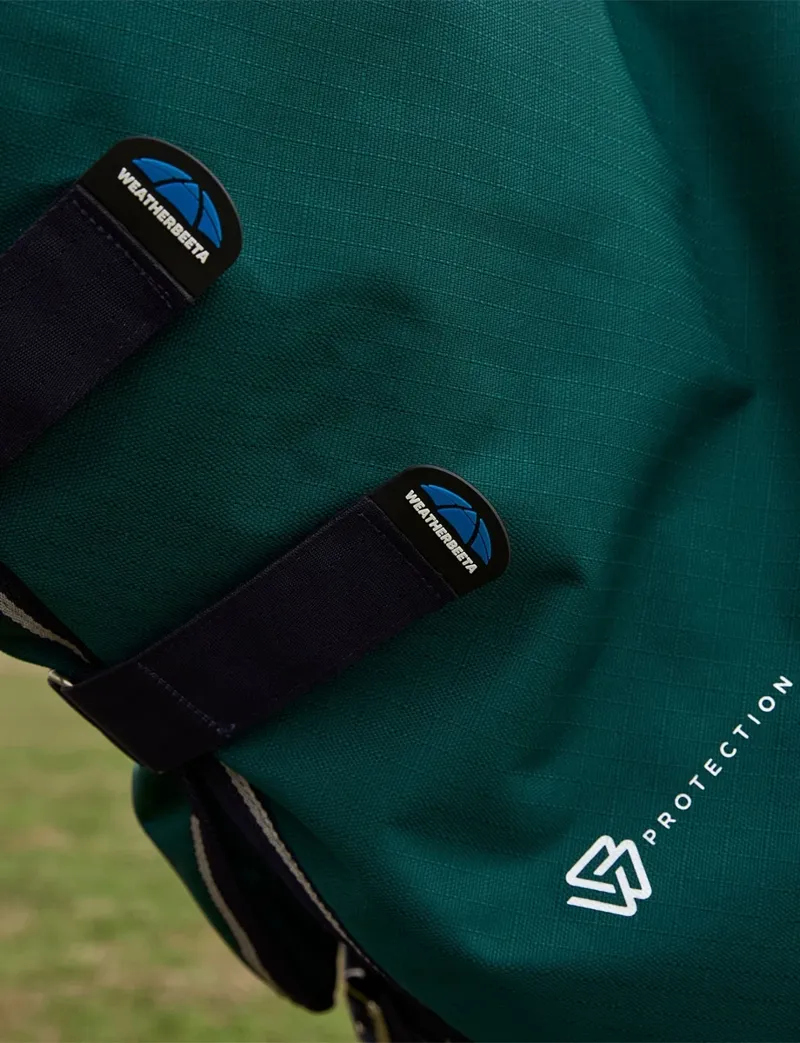 WeatherBeeta ComFiTec Plus Dynamic 360g Turnout Detach-A-Neck - Forest Green/Navy-7