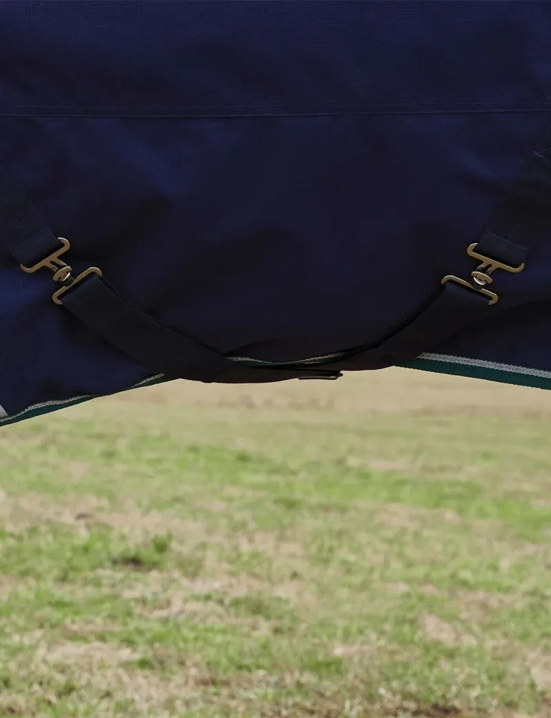 WeatherBeeta ComFiTec Plus Dynamic 360g Turnout Detach-A-Neck - Navy/Forest Green-5