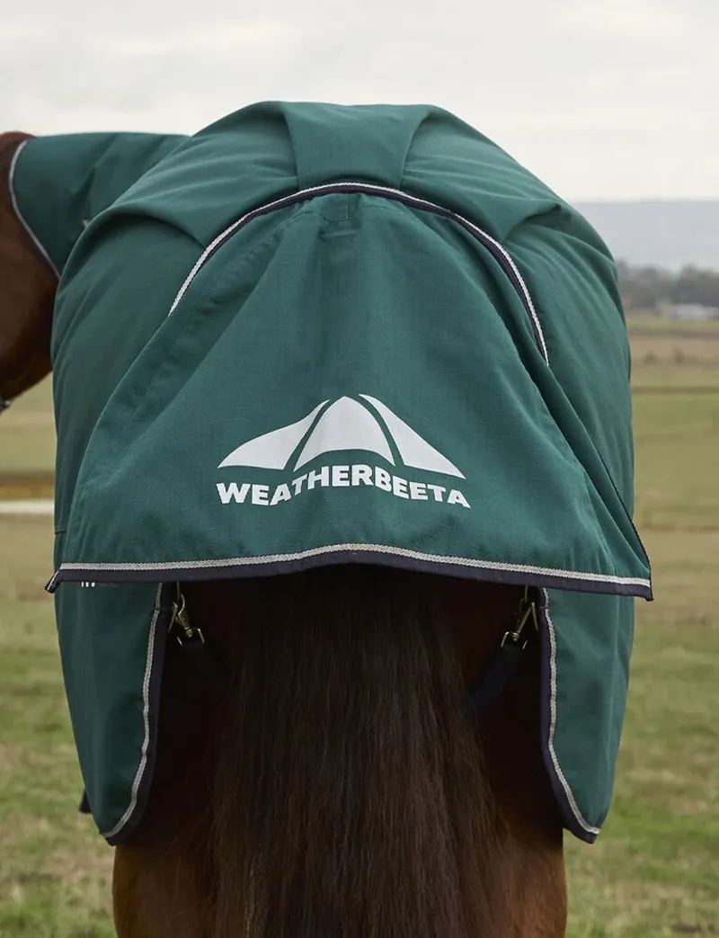WeatherBeeta ComFiTec Plus Dynamic 100g Turnout Detach-A-Neck Rug - Forest Green-8