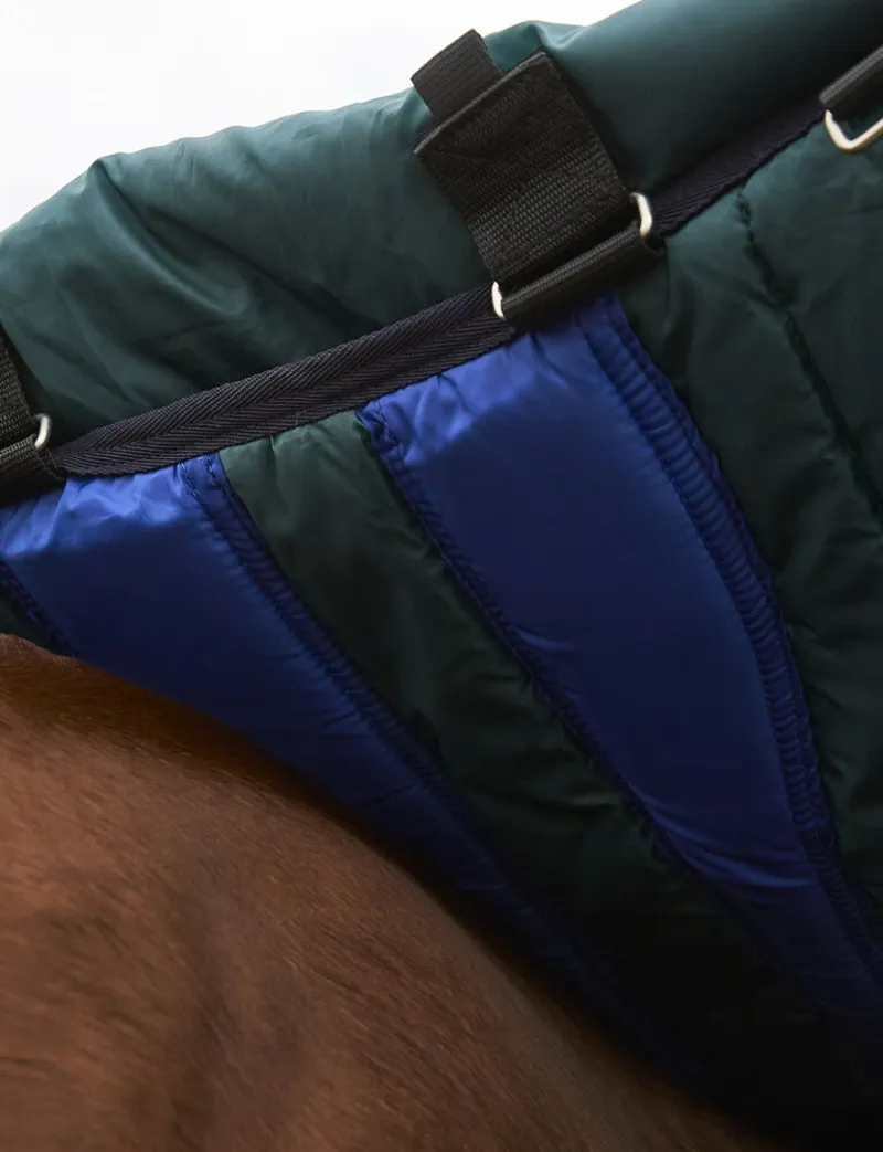 WeatherBeeta ComFiTec Plus Dynamic 100g Turnout Detach-A-Neck Rug - Forest Green-4