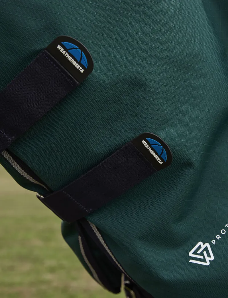 WeatherBeeta ComFiTec Plus Dynamic 100g Turnout Detach-A-Neck Rug - Forest Green-2