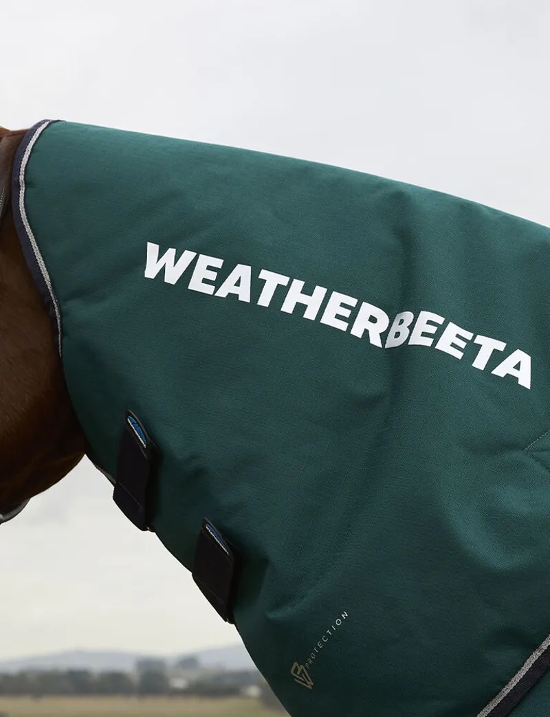 WeatherBeeta ComFiTec Plus Dynamic 100g Turnout Detach-A-Neck Rug - Forest Green-1