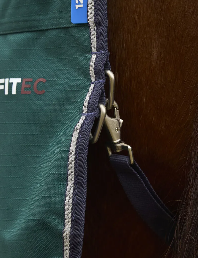 WeatherBeeta ComFiTec Plus Dynamic 100g Turnout Detach-A-Neck Rug - Forest Green-7