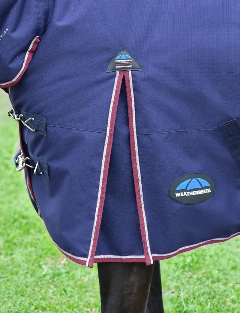 WeatherBeeta ComFiTec Essential 100g Turnout - Navy/Burgundy-3